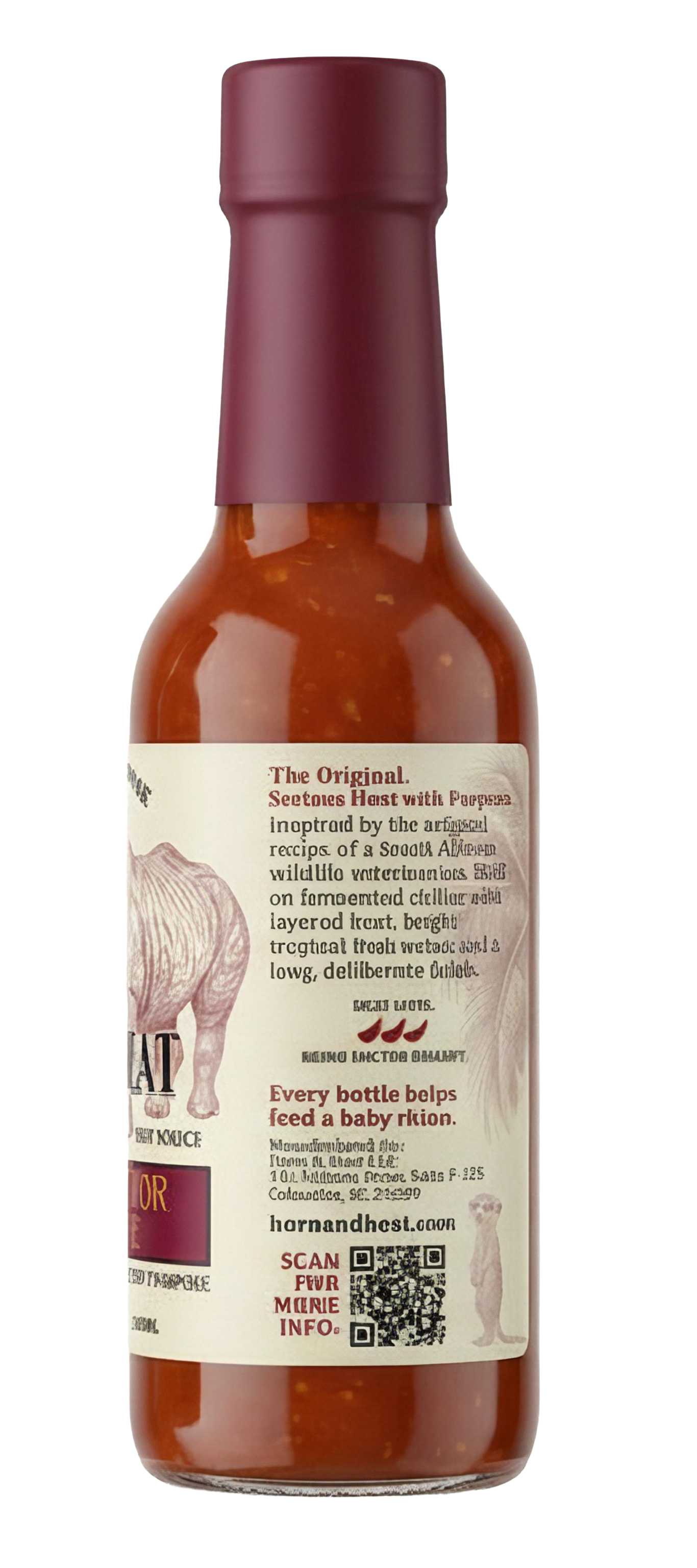Rhino doctor hot sauce bottle