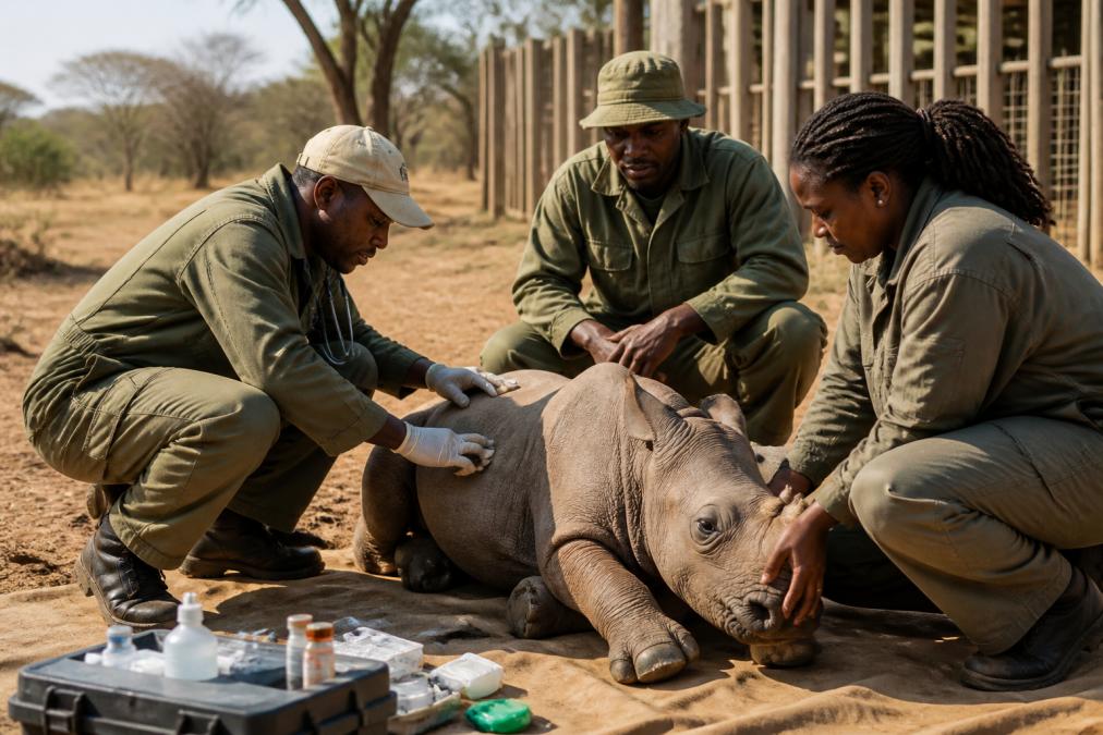 Supporting Rhino Conservation Through Food Service